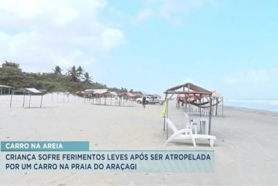 Criança é atropelada na praia do Araçagi em São Luís
