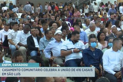 Casamento Comunitário celebra união de 416 casais em São Luís