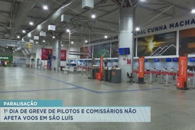 Greve de pilotos e comissários não afeta voos em São Luís