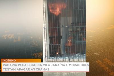 Incêndio atinge padaria no bairro Vila Janaína