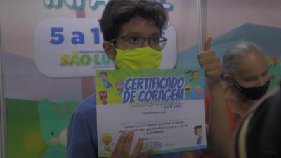 São Luís inicia vacinação contra covid-19 em crianças 