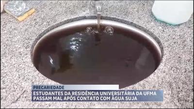 Estudantes da residência universitária da UFMA passam mal após contato com água suja