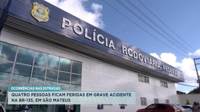 Fim de semana: PRF registra mais de 10 acidentes em rodovias do MA