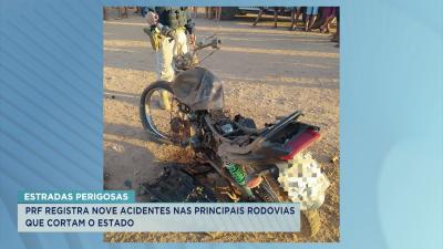 PRF registra quase 10 acidentes nas rodovias que cortam o Maranhão