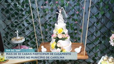 Casamento comunitário é realizado em Carolina