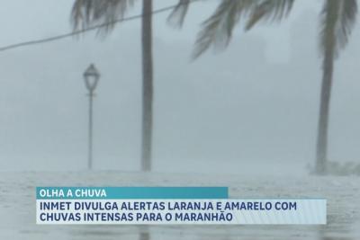 Inmet divulga alerta de chuvas intensas para o MA; Defesa Civil monitora áreas de risco