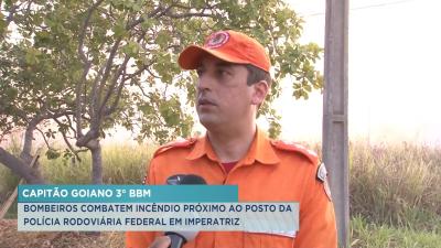 Incêndio é registrado próximo ao posto da PRF em Imperatriz