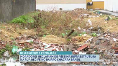 Motoristas infraestrutura e descarte irregular de lixo na Chácara Brasil em SL