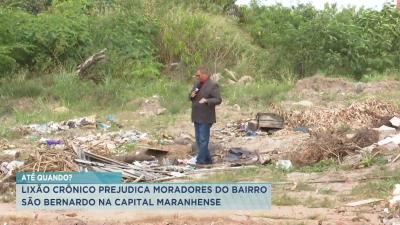 No bairro São Bernardo, moradores denunciam descarte irregular de lixo 