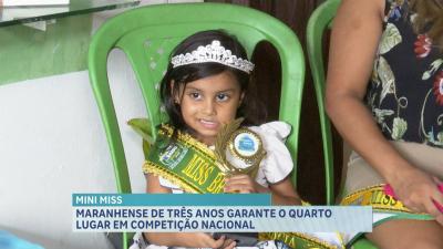 Maranhense de 3 anos deve disputar concurso de beleza no Uruguai