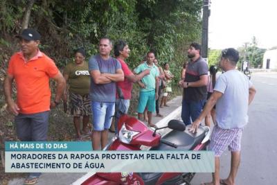 Moradores reclamam de falta de água em bairros da Raposa