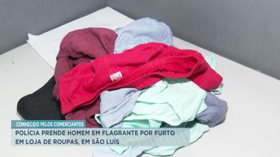 Polícia prende homem suspeito de furto em loja de roupas na capital