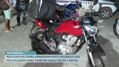 PMs apreendem moto roubada que foi utilizada para cometer crimes em São Luís