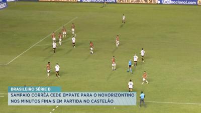 Série B: Sampaio empata com Novorizontino em São Luís