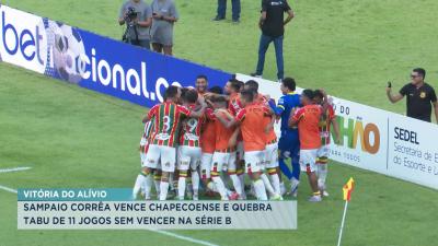 Sampaio Corrêa vence e quebra tabu de 11 jogos sem vencer