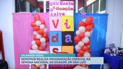 Hemomar realiza Semana Nacional do Doador de Sangue em São Luís