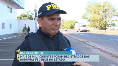 Mais de mil acidentes são registrados nas rodovias federais que cortam o MA, diz PRF