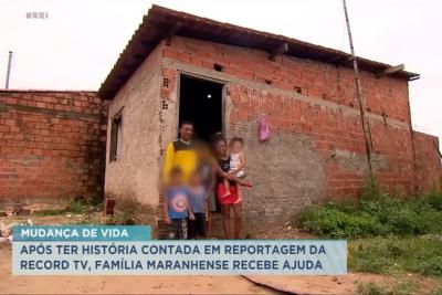 Família maranhense recebe ajuda após ter história contada na RecordTV