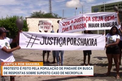 Caso Shakira Santos: manifestação cobra resposta sobre violação de cadáver em Pindaré