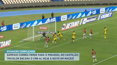Série B: Sampaio perde por 3 a 1 para o Mirassol no Castelão
