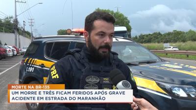 Matões do Norte: motorista morre em grave acidente de trânsito na BR-135