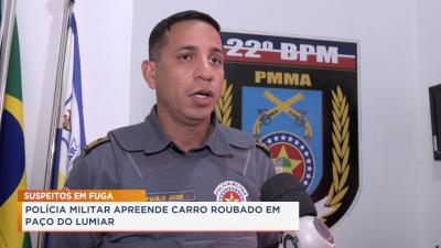 Paço do Lumiar: Polícia Militar recupera carro roubado