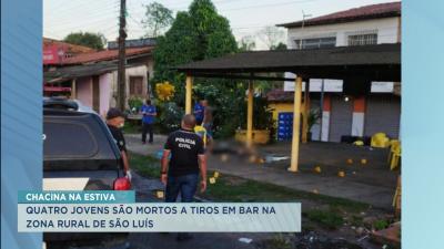 Quatro pessoas são assassinadas em bar na zona rural de São Luís