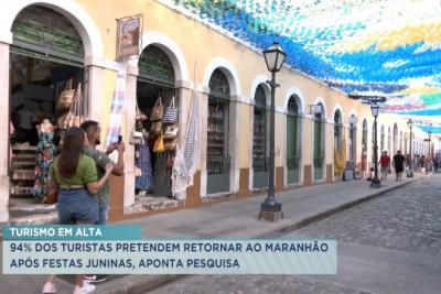 Turismo: 94% dos turistas pretendem retornar ao Maranhão após o São João