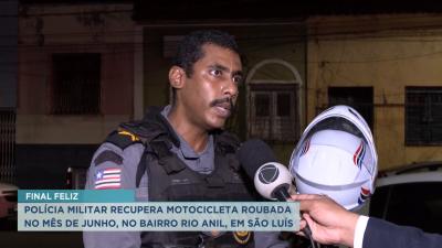 Após denúncias, Polícia Militar recupera motocicleta roubada em SL