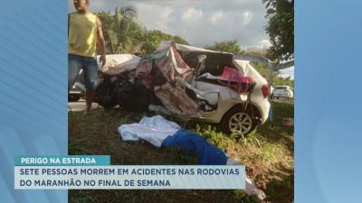 Sete pessoas morrem em acidentes nas BRs que cortam o Maranhão nesse domingo (23)
