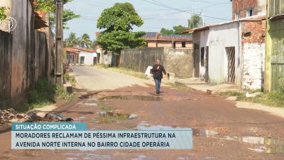 Moradores reclamam de infraestrutura em avenida da Cidade Operária
