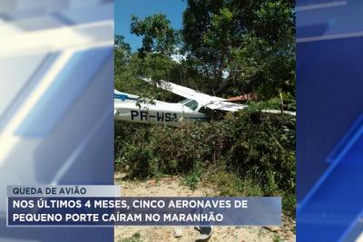 Nos últimos 4 meses, cinco aeronaves de pequeno porte caíram no Maranhão
