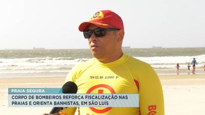Corpo de Bombeiros reforça fiscalização nas praias e orienta banhistas em São Luís 