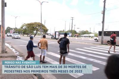 Trânsito: São Luís já teve mais de 30 mortes de pedestres em 2023