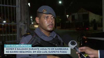 Polícia recupera material roubado durante assalto em barbearia, em São Luís
