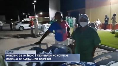 Princípio de incêndio atinge hospital de Santa Luzia do Paruá