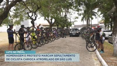 Corpo de ciclista atropelado na Av. Litorânea é sepultado em São Luís