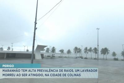 Maranhão tem alta prevalência de raios devido às fortes chuvas