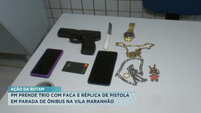 ROTAM apreende arma de fogo falsa em ponto de ônibus na Vila Maranhão