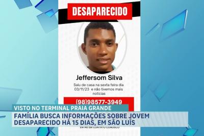 Família busca jovem desaparecido em São Luís há 15 dias