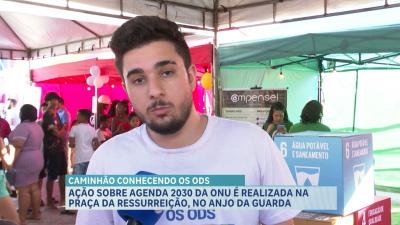 Ação sobre agenda 2030 da ONU é realizada na Praça da Ressurreição, no Anjo da Guarda