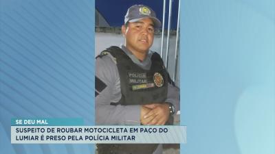 Paço do Lumiar: PM conduz suspeito de roubo de motocicleta