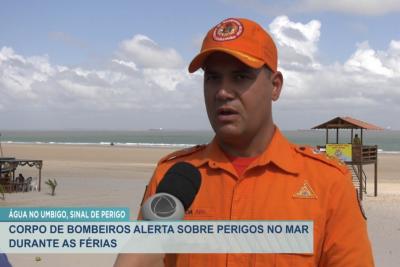 Férias: Corpo de Bombeiros alerta sobre perigos no mar