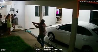 Porto Franco: câmeras de segurança flagram assalto a residência