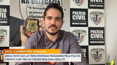 Vargem Grande: homem morre em tantativa de assalto