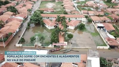 População sofre com enchentes causadas pelas chuvas no Vale do Pindaré