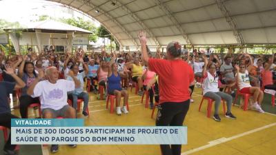 Mais de 300 idosos participam de projeto de saúde no Parque do Bom Menino