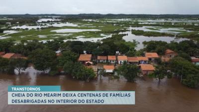 Cheia do Rio Pindaré deixa famílias desabrigadas no interior do MA