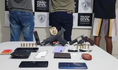 Presos 3 integrantes de associação criminosa portando armas de fogo no Jaracati