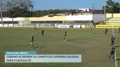 Cordino se despede da Série D sofrendo goleada para Caucaia (CE) 